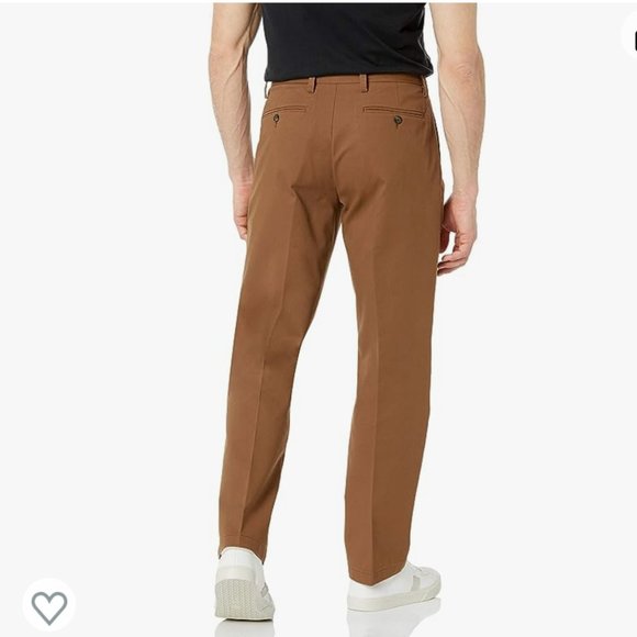 Amazon Essentials Men's Classic-Fit Wrinkle-Resistant Pleated Chino Pant 38Wx32L - Picture 8 of 11